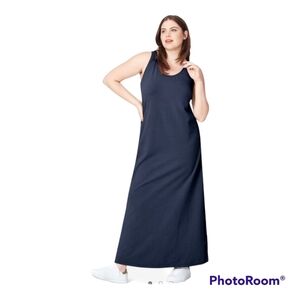 NWT* Lane Bryant* Sleevless Tank* Maxi Dress* Navy* Sz 18/20